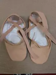 Bloch #S0277M Mens Tan/FSH Pump Split Sole Canvas Ballet Shoe New With Box