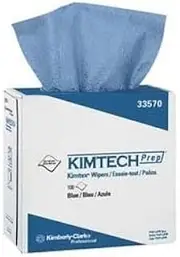 Kimberly-clark KIMTECH PREP Wipers, POP-UP Box, Blue, Sold As 100 Wipes Per Box