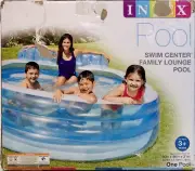 Intex Swim Center Inflatable Family Lounge Pool 90" X 86" X 31" for Ages 3+ NIB