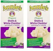 Organic Macaroni & Cheese - Shells & White Cheddar - 6 Oz (Pack of 2)