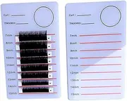 2pcs White Eyelash Extensions Adhesive Glue Pallet Holder Acrylic Scale Eyelash Plate Acrylic Hand Plate Lash Pallet Tray Holder Display Tool