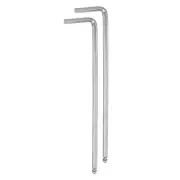 2pcs Ball End Hex Key Wrench 4mm L-Shape Extra Long Arm Hexagon Metric Wrenches