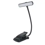 LED Book Light USB Rechargeable Desk Clip Night Light Rotatable Table Lamp5621