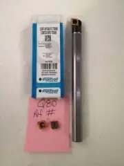 1 NEW 1/2" CARBIDE BORING BAR C08-SCLCR-3 W/ INGERSOLL CCMT 32.51 INSERTS -Q80-