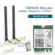 WiFi Adapter 1200Mbps Bluetooth 4.2 M.2 Desktop Dual Band 2.4G 5G Wireless Card