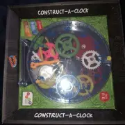 Construct A Clock STEM Toy Learn Gears Tell Time Ages 6-10 Heebie Jeebies Sealed