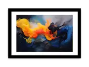 Abstract Clouds Art Framed Print
