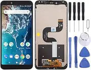 LYX LCD Screen and Digitizer Full Assembly with Frame for Xiaomi Mi 6X / A2(Black) (Color : Black)