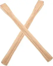 TOBBOMEY 2pcs Wood Handle Replacement for Hoe Lightweight Reliable Gardening Tool Comfortable Grip for Easy Installation for Carpenters and Daily Use