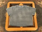 Yeezy Gap Fleece Yoke Tee Bluestone UNRELEASED YZY Size Small BRAND NEW