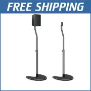 Organized Floor Speaker Stands - Height Adjustable, Cable Management Included