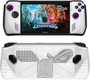Protective Case for ROG Ally, Anti-Scratch Cover Protector with Kickstand, Shockproof Game Console Cover (White)