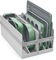 [Caraway] Nonstick Ceramic Bakeware Set (11 Pieces) - Baking Sheets, Assorted Baking Pans, Cooling Rack, & Storage - Aluminized Steel Body - Non Toxic, PTFE & PFOA Free - Sage