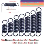 With Hook Extension Tension Spring Wire Dia 0.3~2mm Spring Steel length 10~100mm