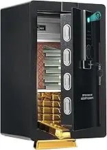Safe (OSJ) Safe, 12.9 gal (56.9 L), Fingerprint Authentication, Security Safe, Electronic Safe, Large Safe, Valuables Box, Home Use, Emergency Battery Box Included, Burglar Prevention, Inn,