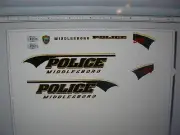 Middlesboro Kentucky Police Vehicle Decals 1:24