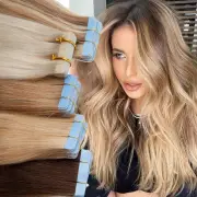Russian Remy 100% Tape In Human Hair Extensions Skin Weft Highlight Thick 200gr
