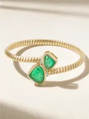[Marina B] Marina B - Trisolina Muzo 18-karat Gold, Emerald And Diamond Bangle - Green - M M Green