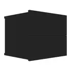 Bedside Cabinet Black 40X30X30 Cm Chipboard