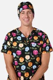Pansy Scrub Hat