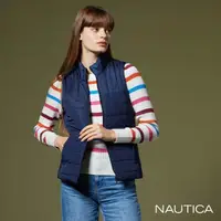 在飛比找momo購物網優惠-【NAUTICA】女裝 經典禦寒背心(藍)