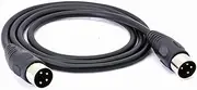 4 Pin DIN Male Plug Connector Cable, 4 Pin DIN Male to Male Adapter Extension Cable for DVR Digital Video Recorder & DIN Audio Connector Devices (1 Meter / 3.3 FT)