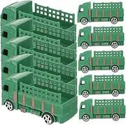 Kisangel 10pcs Simulation Car Model Truck Statues for Sand Table Decor Living Room Decoration and Birthday Party Props