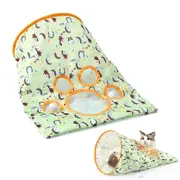 Cat Sack Gizek and Arast Cat Toy Cat Tunnel Bags Closed Cats Interactive Cat Toy Wrinkle Paper Plush Plush Ball Foldable Cat Drill Bag