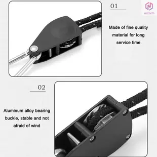 戶外野營加厚滑輪繩可調帳篷頂篷繩升降滑輪掛鉤帳篷頂篷固定滑輪繩【15】【新到貨】