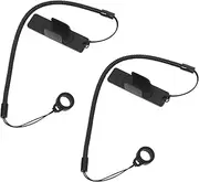 Tofficu 2pcs Elastic Lanyards for Stylus Pens Retractable Coil Straps with Antislip Ring for Tablet and Touchscreen Use Office School