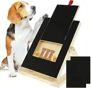 Dog Scratch Pad for Nails, Wooden Dog Scratch Board with Snack Compartment, Dog Nail Scratchboard,Scratch Pad for Dogs Nails File for Large, Medium & Small Dogs