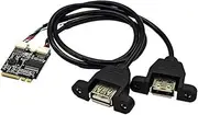Expansion Adapter Card M2 WiFi Key A/ETO USB Adapter Card Laptop Motherboard Ngff to Dual Port USB2.0 Expansion Card B