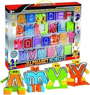 Cyeah Alphabet Robot Toys for Preschool Kids Education 26 Pieces