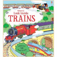 在飛比找樂天市場購物網優惠-英國 Usborne 翻翻書(各式各樣的火車) Look I