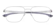 Ic! Berlin IC5101 Sandro K. Chrome Men's Glasses Silver Size 59 - Private Health Rebate - Blue Light Block Available