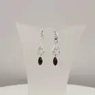 Garnet Celtic Earrings, Celtic Design, Semi Precious, Handmade