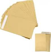 SDXCJY 160 PCS Small Envelopes,Self Seal Pocket Envelopes Self-Adhesive Small Brown Seed Money Mini Packing for Items Wages Notes Beads. (Brown)