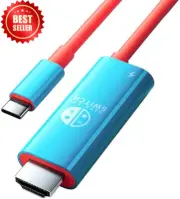 Portable Switch Dock USB-C to 4K HDMI Adapter Cable for Switch OLED Steam Deck