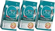 PURINA ONE Adult Hairball Chicken Dry Cat Food Bag 1.4kg (Hairball Chicken, 3-Small Bag)
