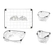 Portable Tableware Set for Hiking Picnics Camping with 4 Essential Pieces