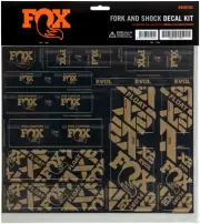 FOX Fork and Shock Decal Kit - Kash Fork And Shock Decals Included