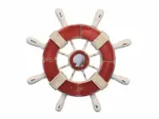 Hampton Nautical Wheel-9-110-seashell Rustic Decorative Ship Wheel