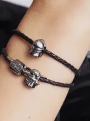Pandora Mandalorian Jewelry Set The Child Grogu Leather 35cm Bracelet Star Wars