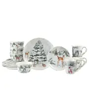 Certified International Winter's Frost 16pc Dinnerware Set