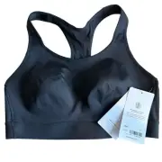 Athleta Hustle II Sports Bra B-DD black 38 B/C