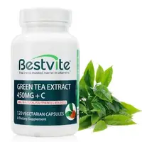 在飛比找森森購物網優惠-【美國BestVite】必賜力綠茶萃取+維生素C膠囊1瓶 (