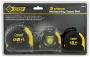 Steel Grip 2265296 ABS/Rubber Black/Yellow Tape Measure Set 25 L ft. x 1 W in.