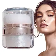 Highlight Patting Powder - Glow Fusion Powder Highlighter, Shimmering Highlighter Patting Powder | High Gloss Face Powder Stick, Contouring High Gloss Glitter Makeup Blush for Face and Body