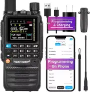 TIDRADIO TD-H3 GMRS Radio Multi-Band Receiving Long Range Walkie Talkies