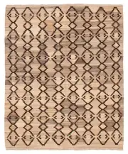 Vintage Hand Woven Kilim Rug 5'3" x 6'6" Traditional Wool Carpet